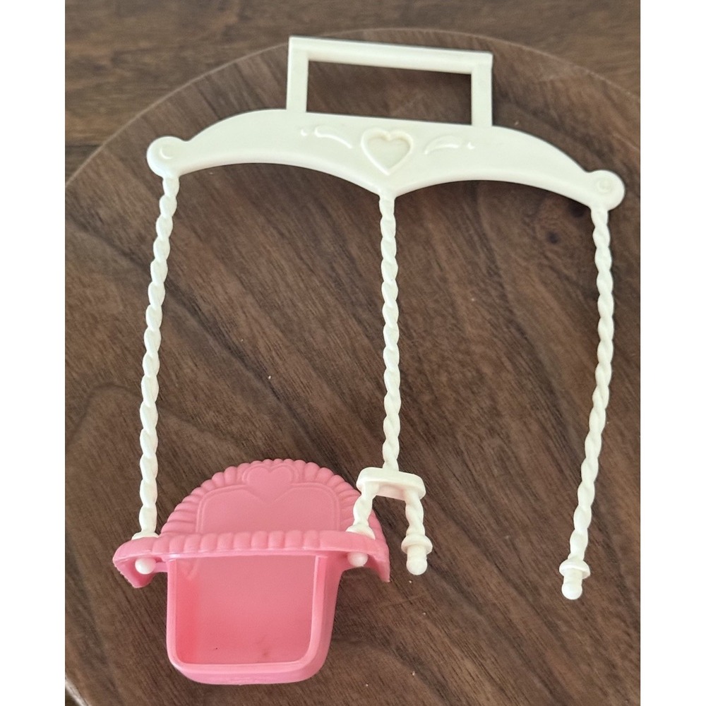 Fisher Price Loving Family Dollhouse 1993 Porch Swing Pink Twin Baby Replacement